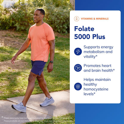 Pure Encapsulations Folate 5,000 Plus – Activated Folate with B12 & B6 | 60 Capsules