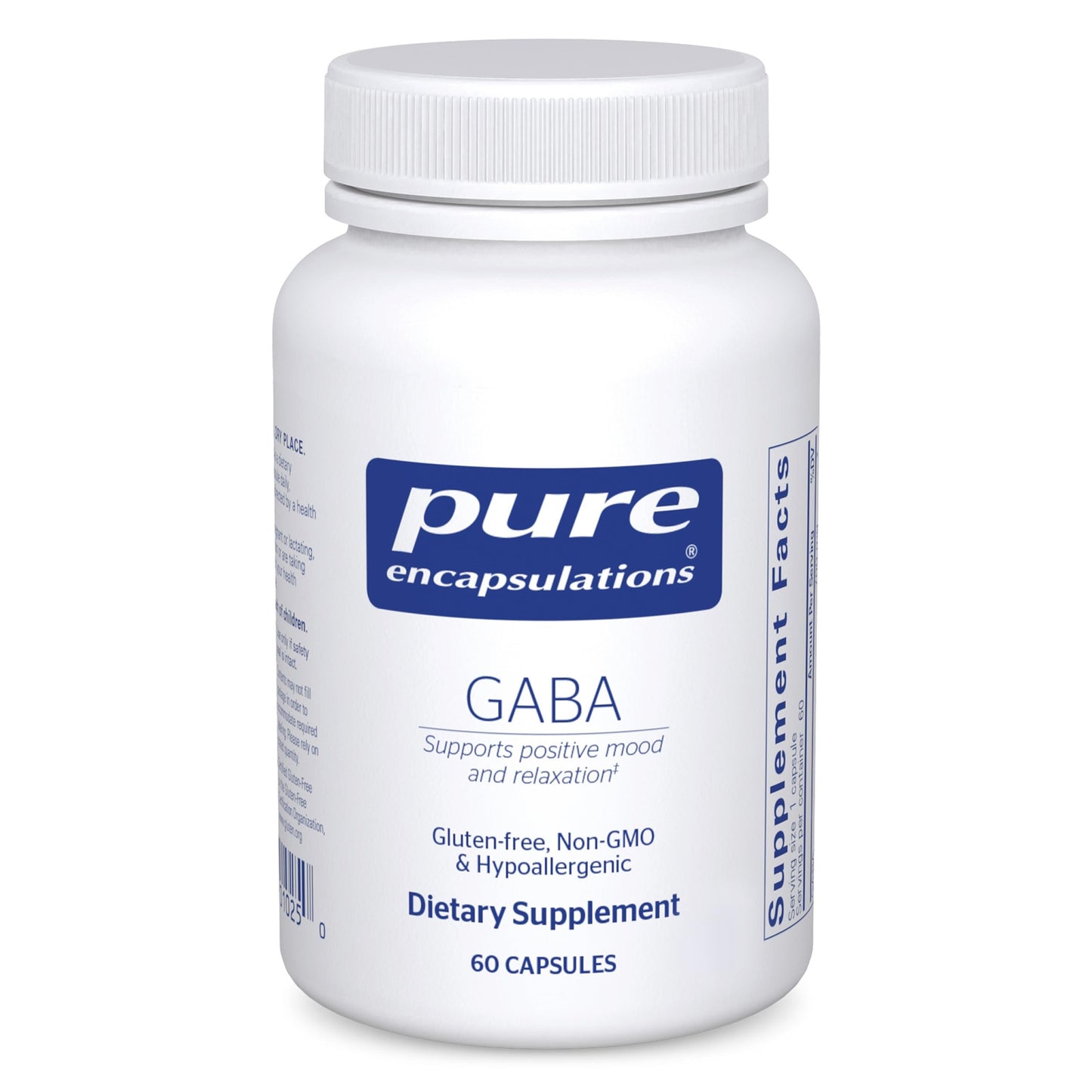 Pure Encapsulations GABA – Relaxation & Stress Support – 60 Capsules
