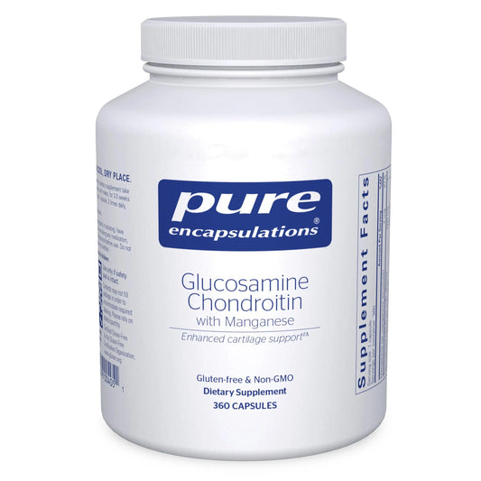 Pure Encapsulations Glucosamine Chondroitin with Manganese – Joint Support, Cartilage Health & Mobility | 360 Capsules BritishVita | Premium UK Vitamins & Wellness Supplements