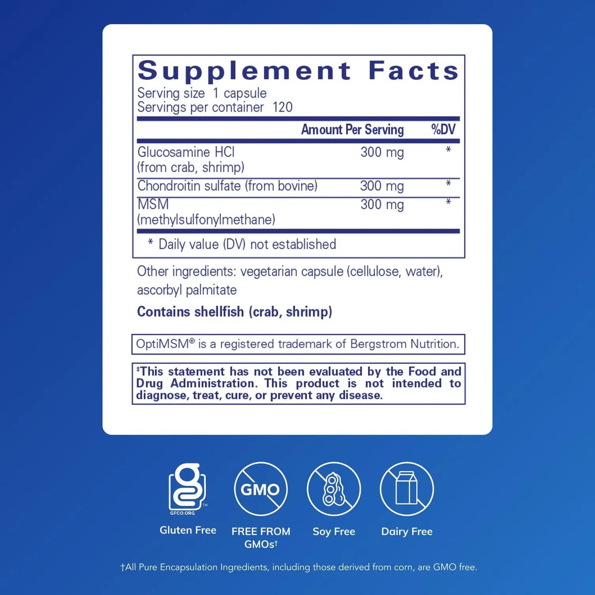 Pure Encapsulations Glucosamine Chondroitin with MSM – Joint Health Support, Gluten-Free & Non-GMO – 120 Capsules BritishVita | Premium UK Vitamins & Wellness Supplements
