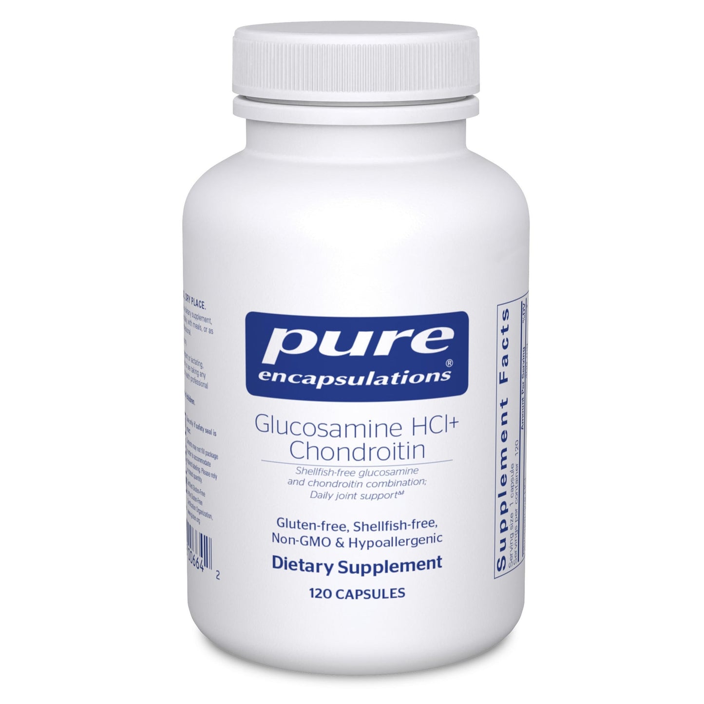 Pure Encapsulations Glucosamine HCl Chondroitin | Hypoallergenic Dual-Strength Joint Support | 120 Capsules
