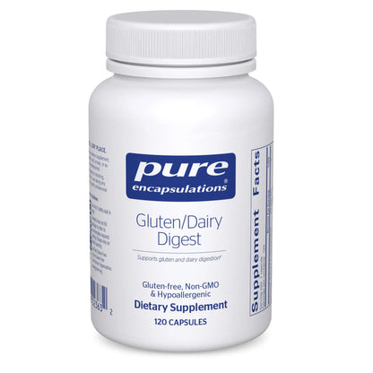 Pure Encapsulations Gluten/Dairy Digest | Enzyme Blend for Gluten & Dairy Digestion | 120 Capsules BritishVita | Premium UK Vitamins & Wellness Supplements