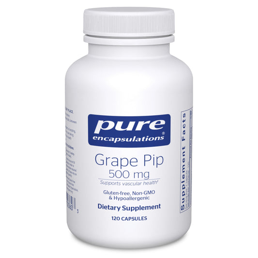 Pure Encapsulations Grape Pip 500 mg — Vascular Health Support | 120 Capsules BritishVita | Premium UK Vitamins & Wellness Supplements