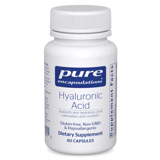 Pure Encapsulations Hyaluronic Acid - Skin Hydration & Joint Health | Gluten Free, Vegan & Non-GMO | 60 Capsules BritishVita | Premium UK Vitamins & Wellness Supplements