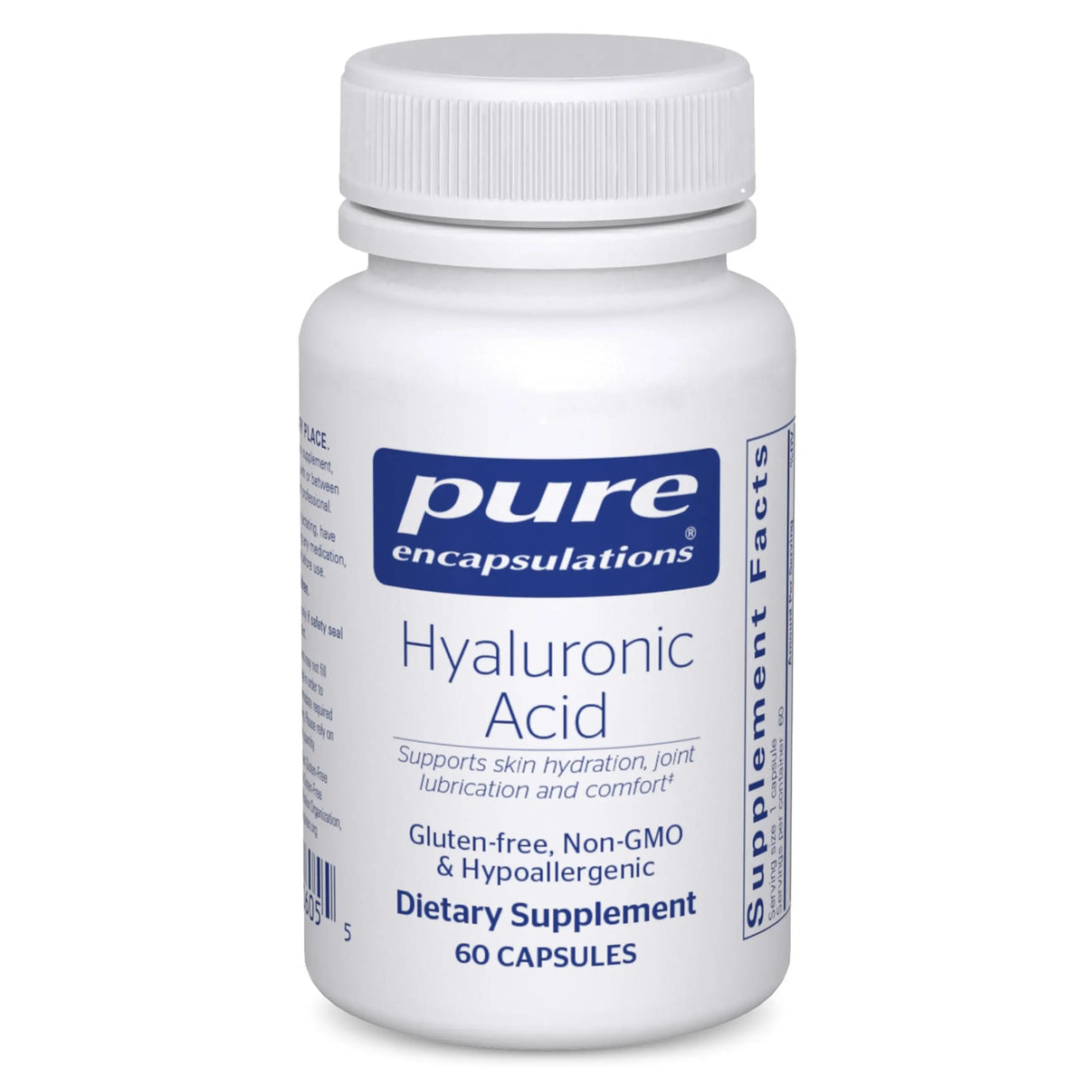 Pure Encapsulations Hyaluronic Acid - Skin Hydration & Joint Health | Gluten Free, Vegan & Non-GMO | 60 Capsules BritishVita | Premium UK Vitamins & Wellness Supplements