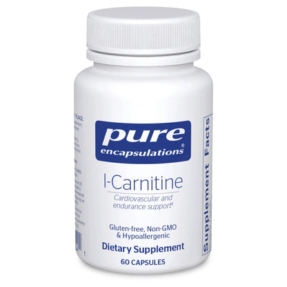 Pure Encapsulations L-Carnitine | Hypoallergenic Cardiovascular & Endurance Support | 60 Capsules BritishVita | Premium UK Vitamins & Wellness Supplements