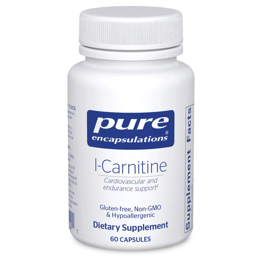 Pure Encapsulations L-Carnitine | Hypoallergenic Cardiovascular & Endurance Support | 60 Capsules BritishVita | Premium UK Vitamins & Wellness Supplements