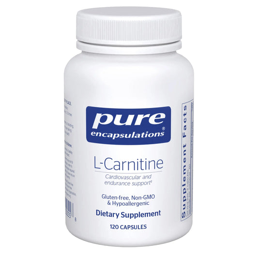 Pure Encapsulations L-Carnitine | Hypoallergenic Cardiovascular & Endurance Support | 120 Capsules BritishVita | Premium UK Vitamins & Wellness Supplements