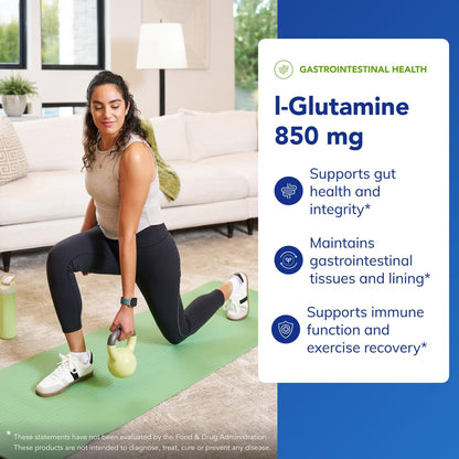 Pure Encapsulations L-Glutamine 850 mg | Gut Health, Immune & Muscle Support | 250 Capsules
