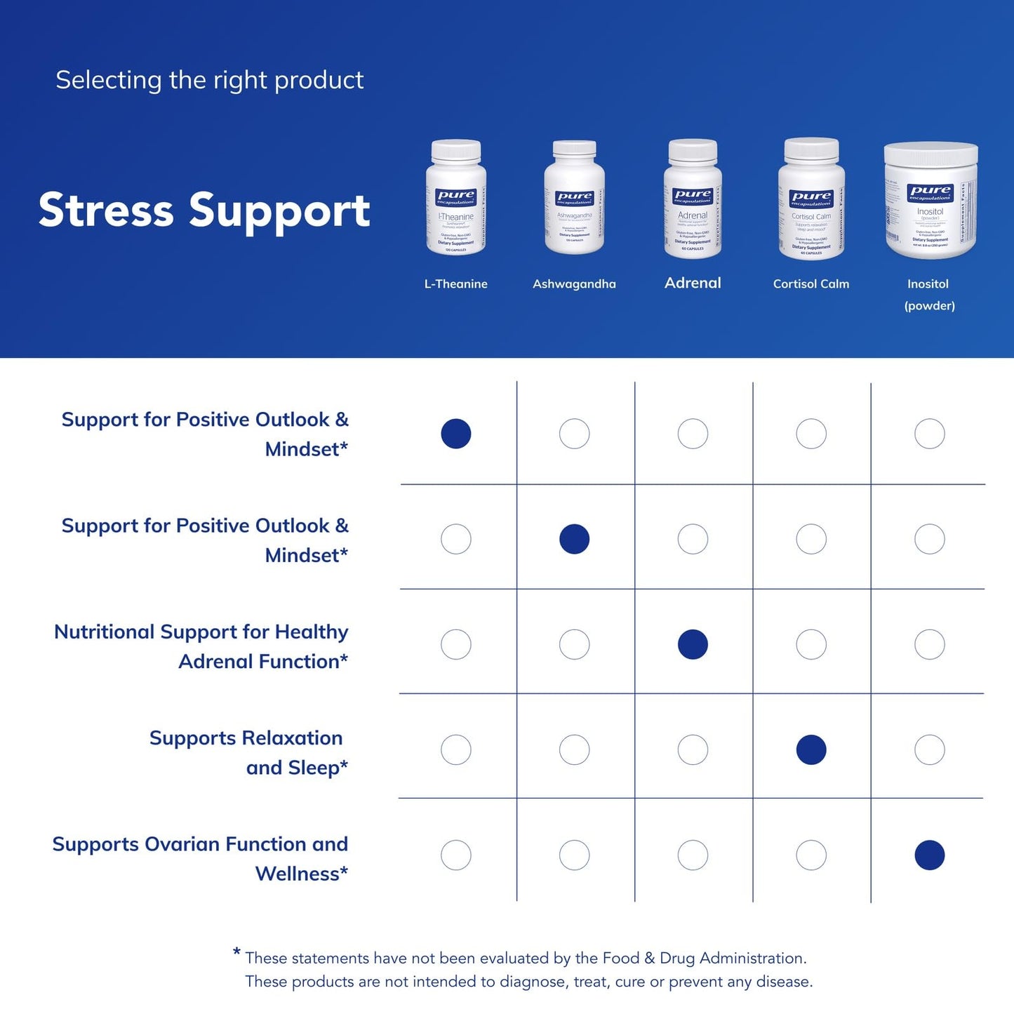 Pure Encapsulations L-Theanine - Relaxation & Stress Support - 120 Capsules