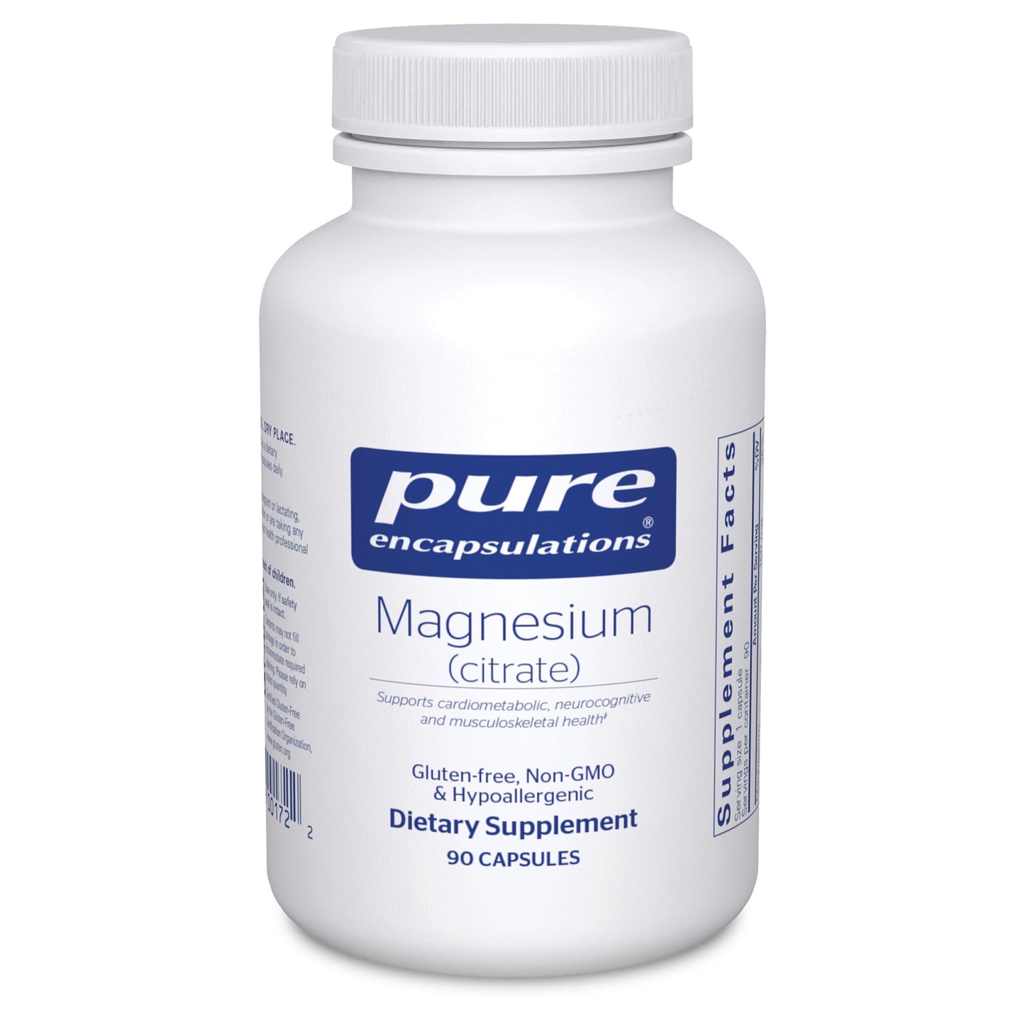 Pure Encapsulations Magnesium (Citrate) - 90 Capsules | Sleep, Heart & Cognitive Health