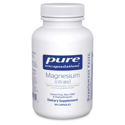 Pure Encapsulations Magnesium (Citrate) - 90 Capsules | Sleep, Heart & Cognitive Health