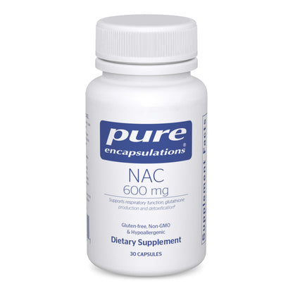 NAC 600 mg – Pure Encapsulations N-Acetyl Cysteine for Lung Health & Immune Support | 30 Capsules