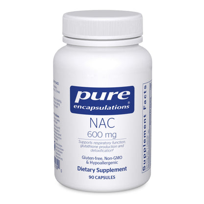 Pure Encapsulations NAC 600 mg | N-Acetyl Cysteine for Lung Health, Immune & Liver Support | 90 Capsules