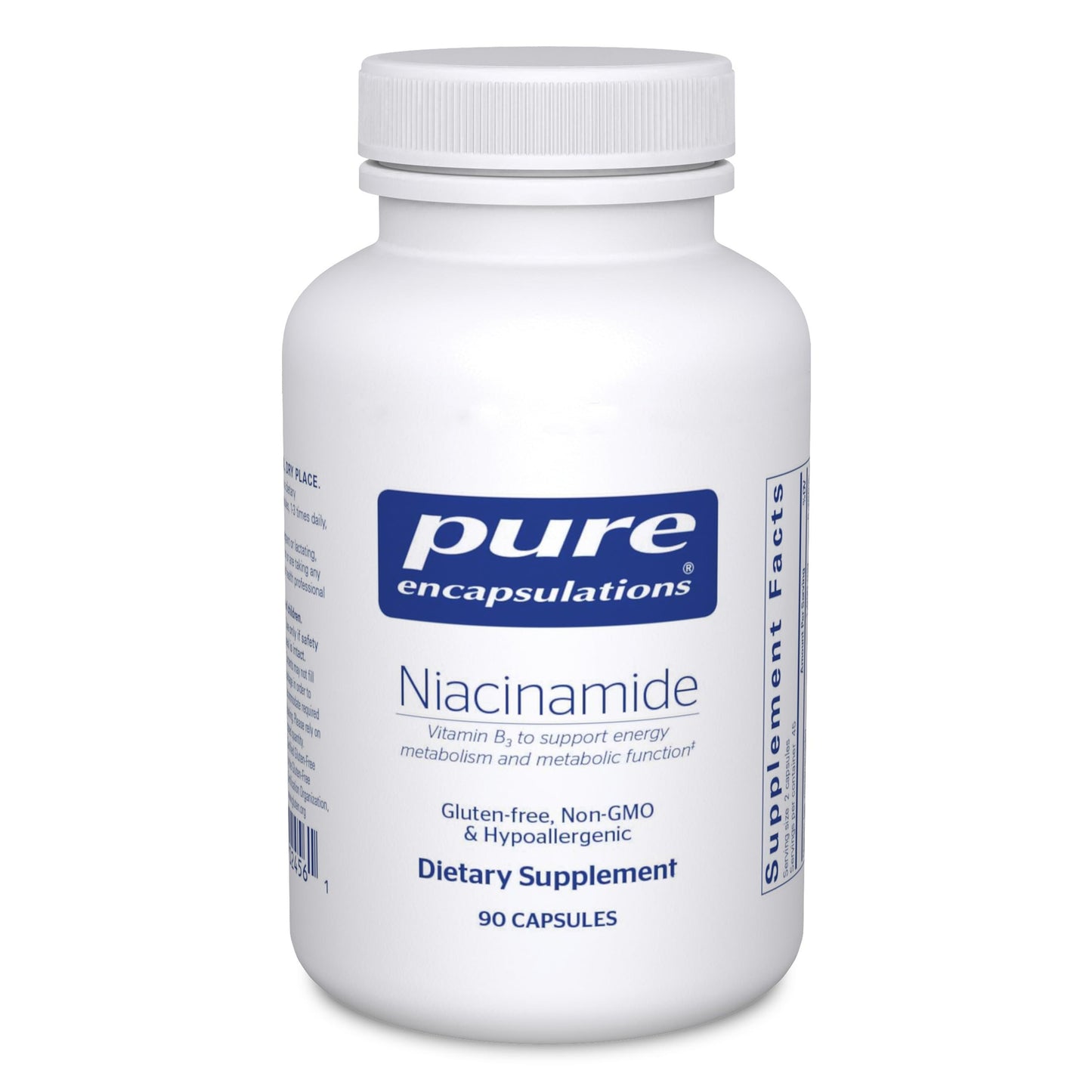 Pure Encapsulations Niacinamide – Vitamin B3 for Metabolism & Joint Mobility | 90 Caps