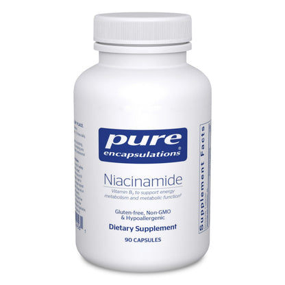 Pure Encapsulations Niacinamide – Vitamin B3 for Metabolism & Joint Mobility | 90 Caps