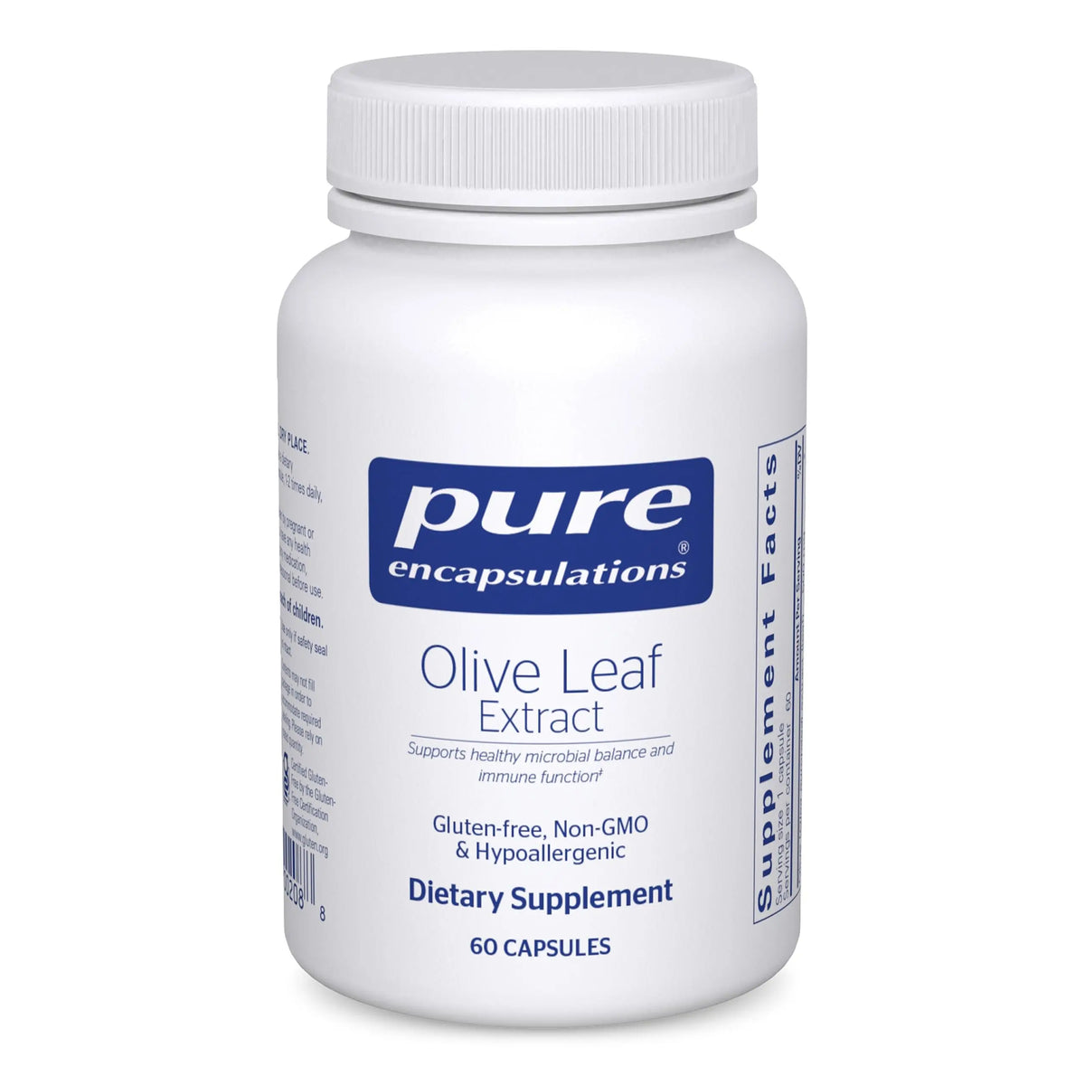 Pure Encapsulations Olive Leaf Extract – Hypoallergenic Immune Support, 60 Capsules BritishVita | Premium UK Vitamins & Wellness Supplements