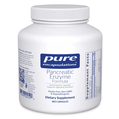 Pure Encapsulations Pancreatic Enzyme Formula – Digestive Enzymes for Gut Health | 180 Capsules BritishVita | Premium UK Vitamins & Wellness Supplements