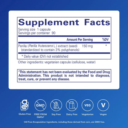 Pure Encapsulations Perilla Extract | Support for Mucosal Health & Immune Balance | 90 Capsules BritishVita | Premium UK Vitamins & Wellness Supplements