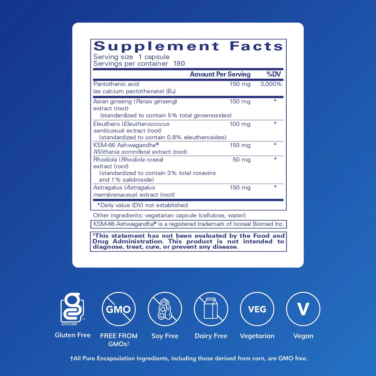 Pure Encapsulations Phyto-ADR | Vegetarian Adrenal Support Formula | 180 Capsules BritishVita | Premium UK Vitamins & Wellness Supplements