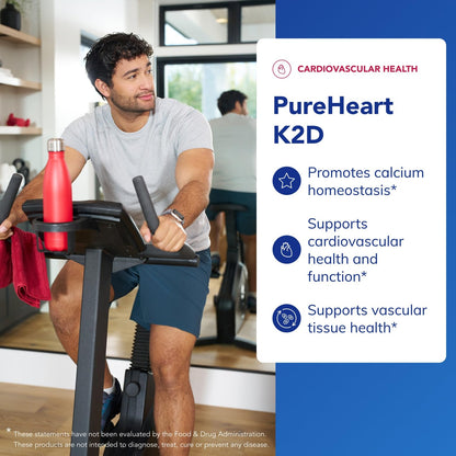 Pure Encapsulations PureHeart K2D – Vitamin K2 (MK7) & Vitamin D3 Heart Health Supplement – 60 Vegetarian Capsules
