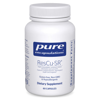 ResCu-SR by Pure Encapsulations – Hypoallergenic Longevity, Cardio & Neurological Support | 60 Capsules
