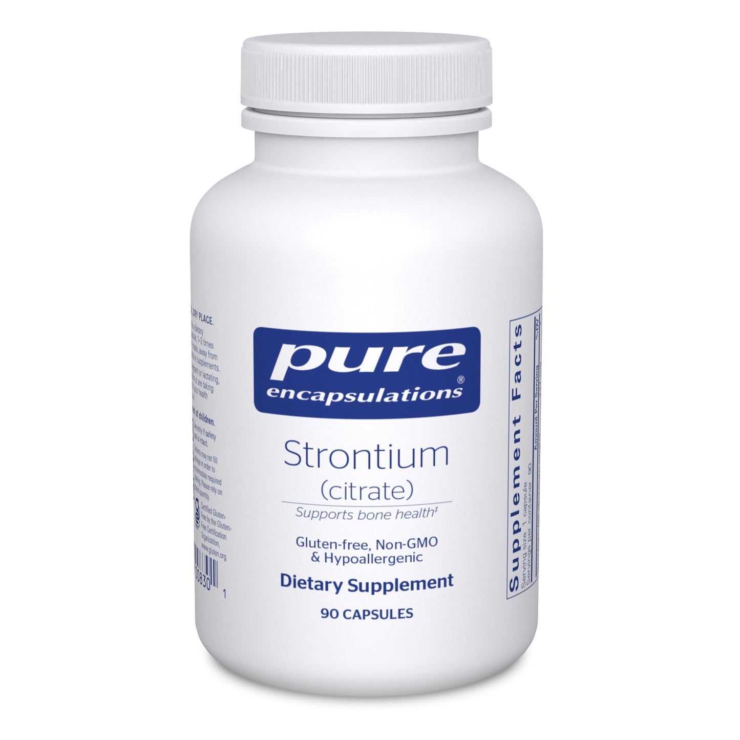 Pure Encapsulations Strontium (Citrate) | Hypoallergenic Dietary Supplement to Support Healthy Bones* | 90 Capsules