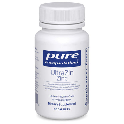 Pure Encapsulations UltraZin Zinc – Enhanced Absorption Mineral Support | 90 Capsules