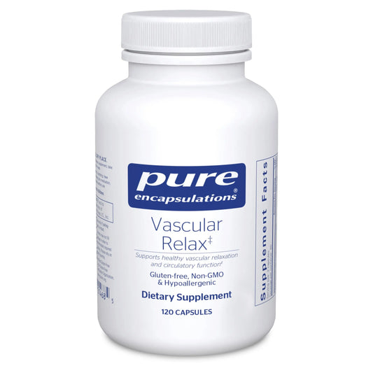 Pure Encapsulations Vascular Relax – Hypoallergenic Circulatory Support | 120 Capsules BritishVita | Premium UK Vitamins & Wellness Supplements