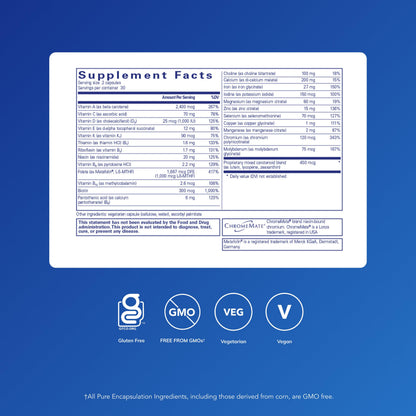 Pure Encapsulations Women’s Nutrients – Multivitamin & Mineral Complex for Women (60 Capsules)