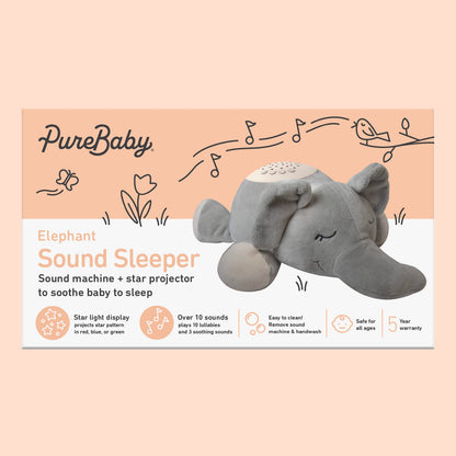 Pure Enrichment PureBaby Sound Sleepers: Portable Baby Sound Machine & Star Projector