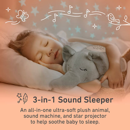 Pure Enrichment PureBaby Sound Sleepers: Portable Baby Sound Machine & Star Projector