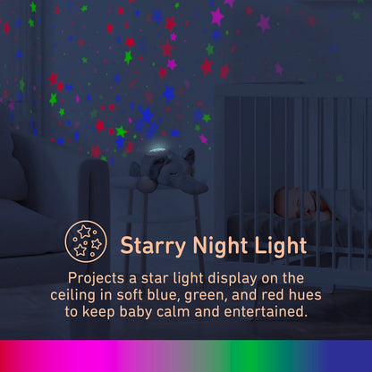 Pure Enrichment PureBaby Sound Sleepers: Portable Baby Sound Machine & Star Projector