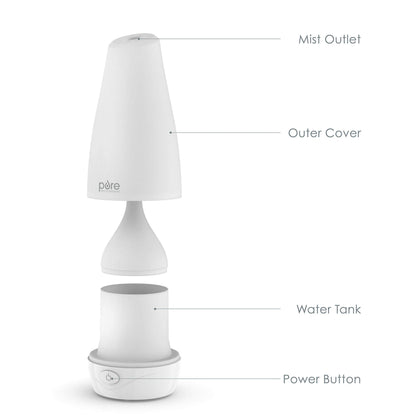 Pure Enrichment PureSpa Essential Oil Diffuser – Compact Ultrasonic, 100ml, 7 Hours Auto Shut-Off