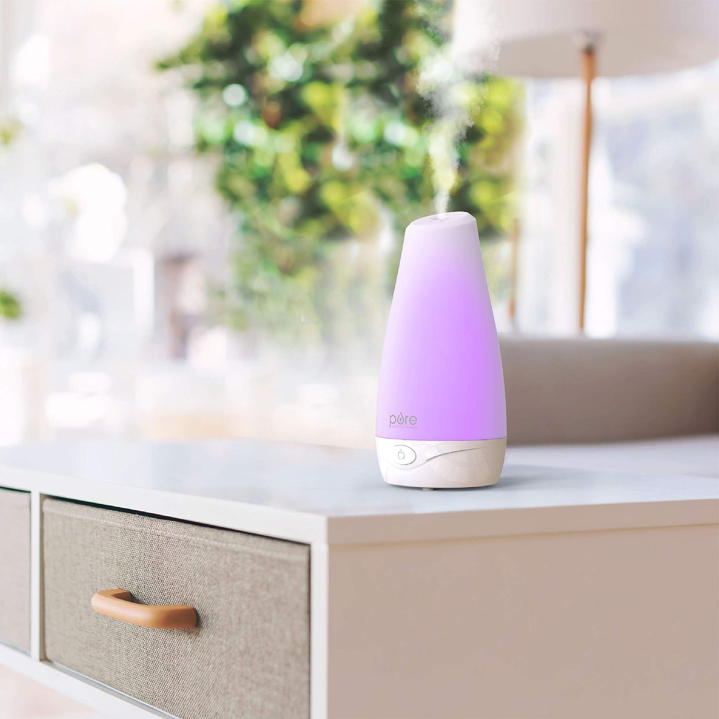 Pure Enrichment PureSpa Essential Oil Diffuser – Compact Ultrasonic, 100ml, 7 Hours Auto Shut-Off