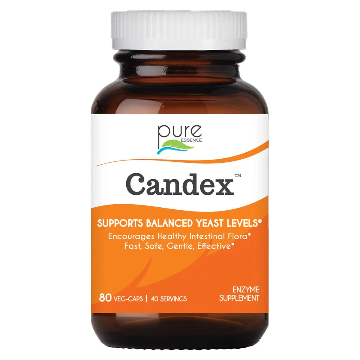 Pure Essence Candex Supplement – Yeast Overgrowth Support with Digestive Enzymes | 80 Capsules | Pure Essence Labs BritishVita | Premium UK Vitamins & Wellness Supplements