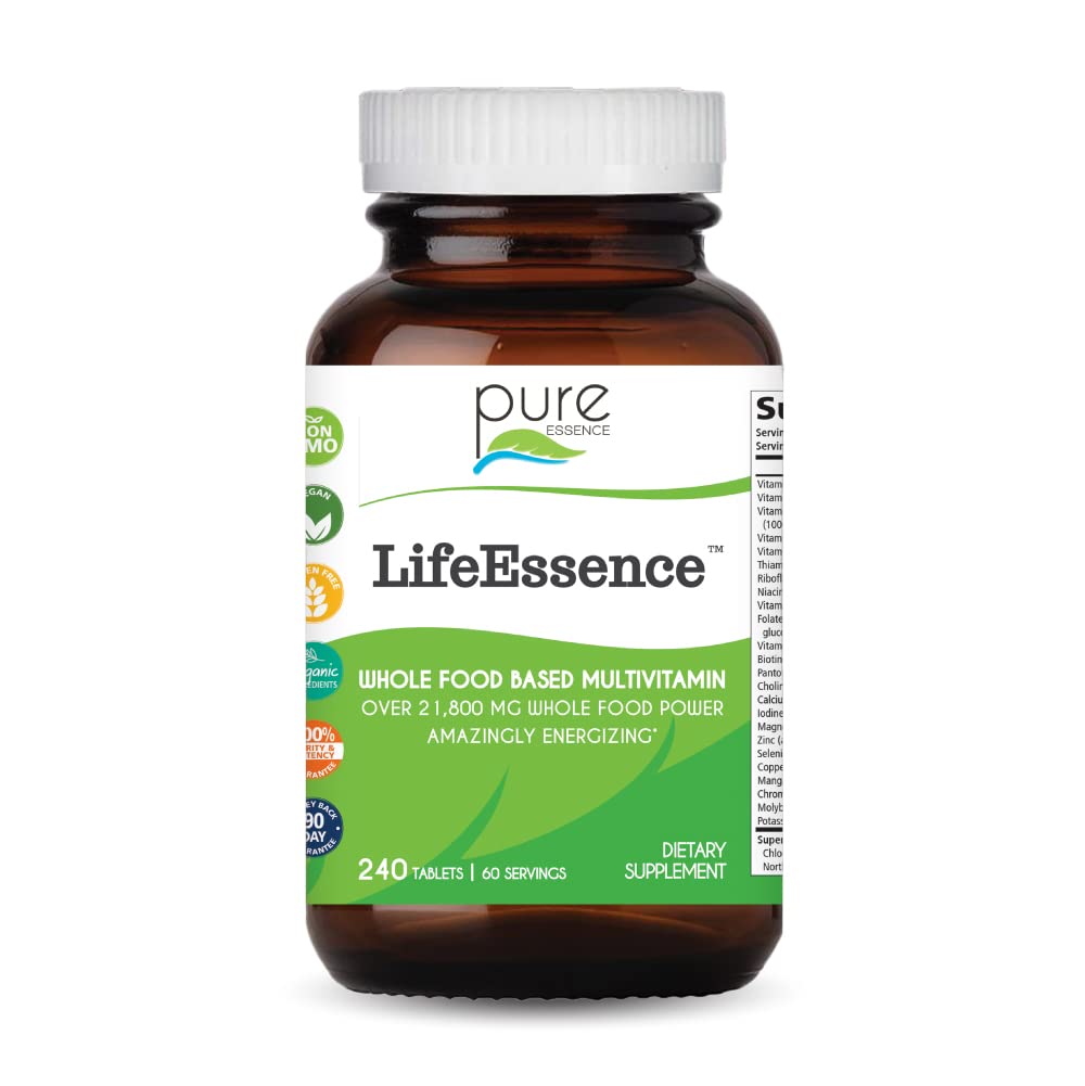 LifeEssence Multivitamin by Pure Essence Labs – 240 Tablets (Women & Men)