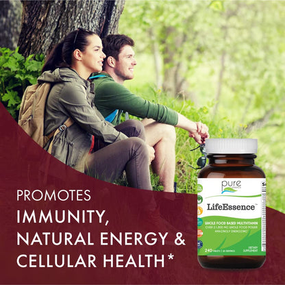 LifeEssence Multivitamin by Pure Essence Labs – 240 Tablets (Women & Men)