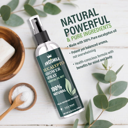 Eucalyptus Shower Spray – Pure Eucalyptus Oil, At-Home Spa