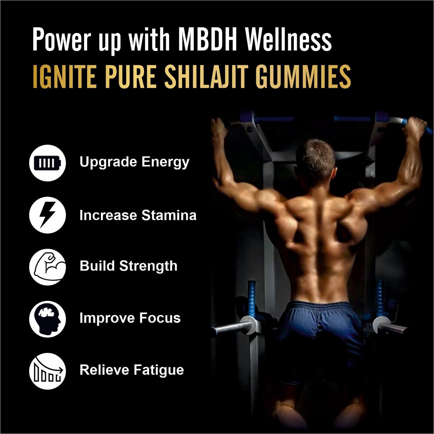 Pure Himalayan Shilajit Gummies – 75%+ Fulvic Acid, Gold-Grade | Energy & Immunity