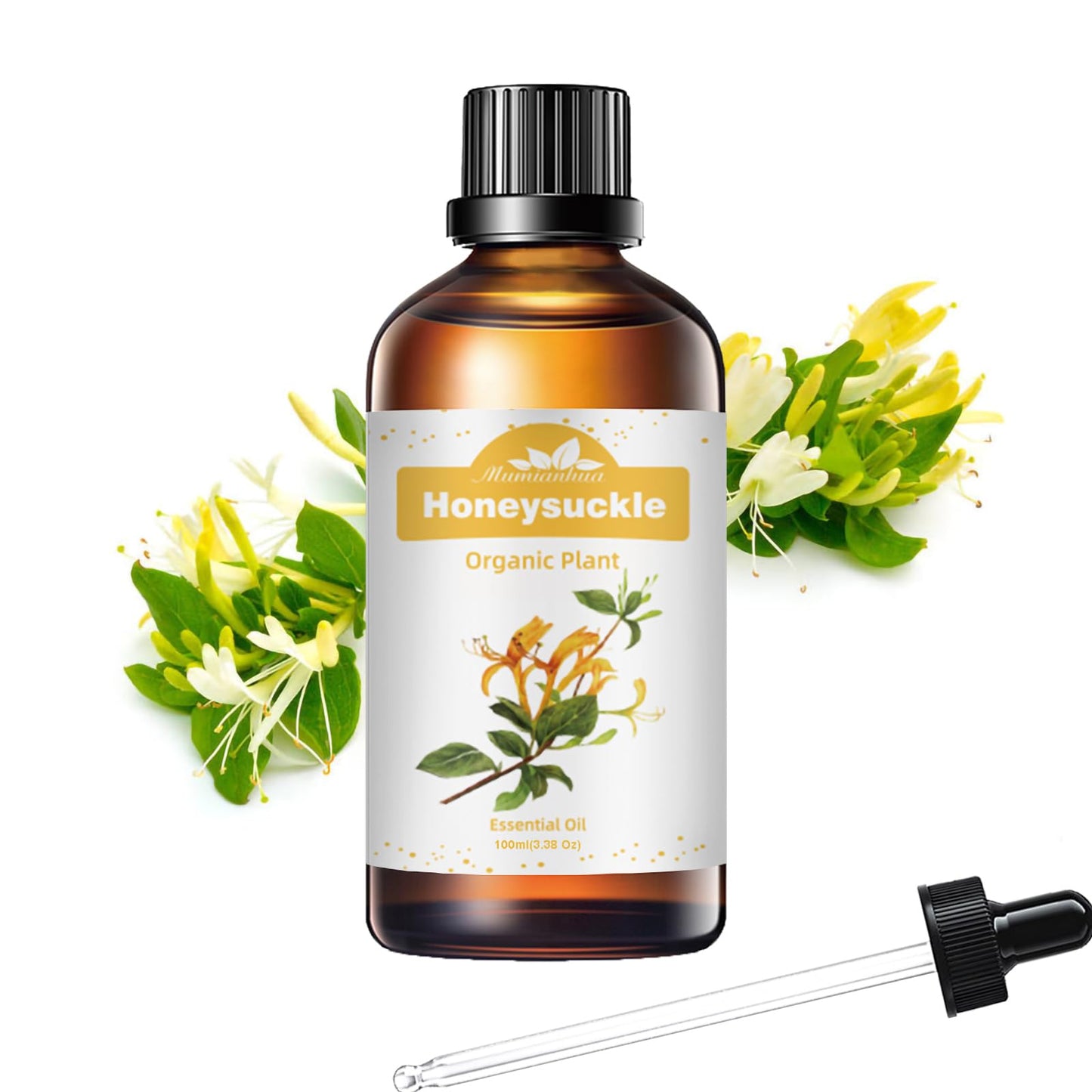 Pure Honeysuckle Essential Oil for Bedtime Serenity – Relaxation, Pillow Mist & Diffuser | Mumianhua 3.38 fl oz