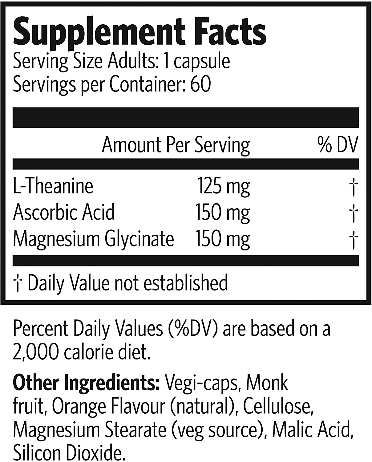 Pure Lab Vitamins L-Theanine 125 mg Chewable Tablets – 60 Sugar-Free, 30-Day Supply | Relaxation & Focus | Made in Canada