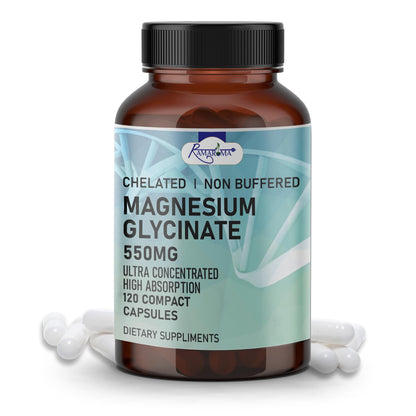Pure Magnesium Glycinate Capsules – 120 Count | Ramaroma