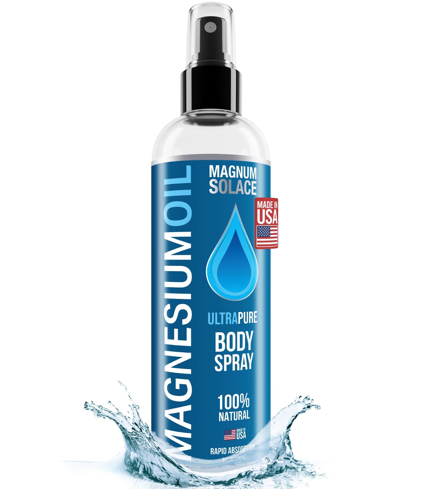 Pure Magnesium Oil Spray – 100% Natural, Sea-Sourced Magnesium
