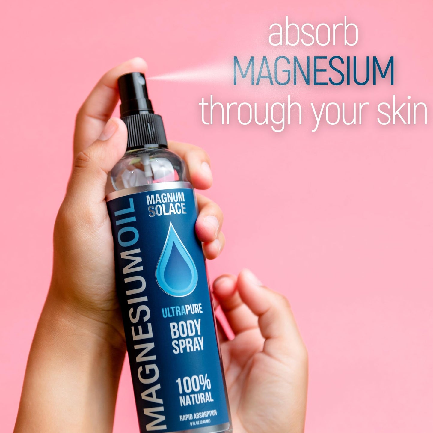 Pure Magnesium Oil Spray – 100% Natural, Sea-Sourced Magnesium