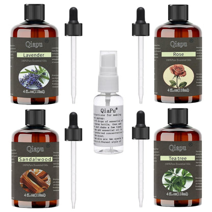 Pure Natural Aromatherapy Essential Oil with Dropper – For Diffusers