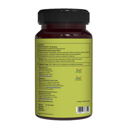 Pure Nutrition Whole Food Multivitamin for Men – 60 Tablets, One-A-Day, 24 Vitamins, 2 Months Supply