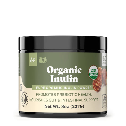 Pure Organic Inulin Powder - Jerusalem Artichoke Prebiotic Fiber, 8oz BritishVita | Premium UK Vitamins & Wellness Supplements