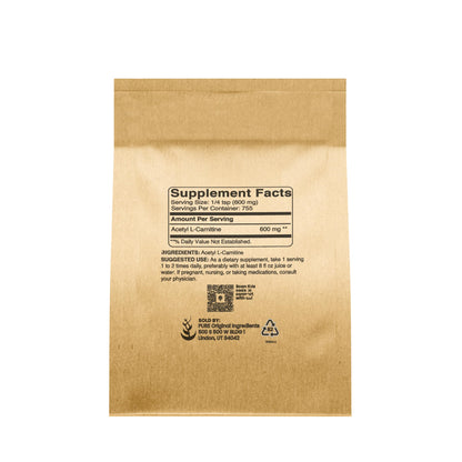 Pure Original Acetyl L-Carnitine (ALCAR) Powder 1 lb | Pure Ingredients