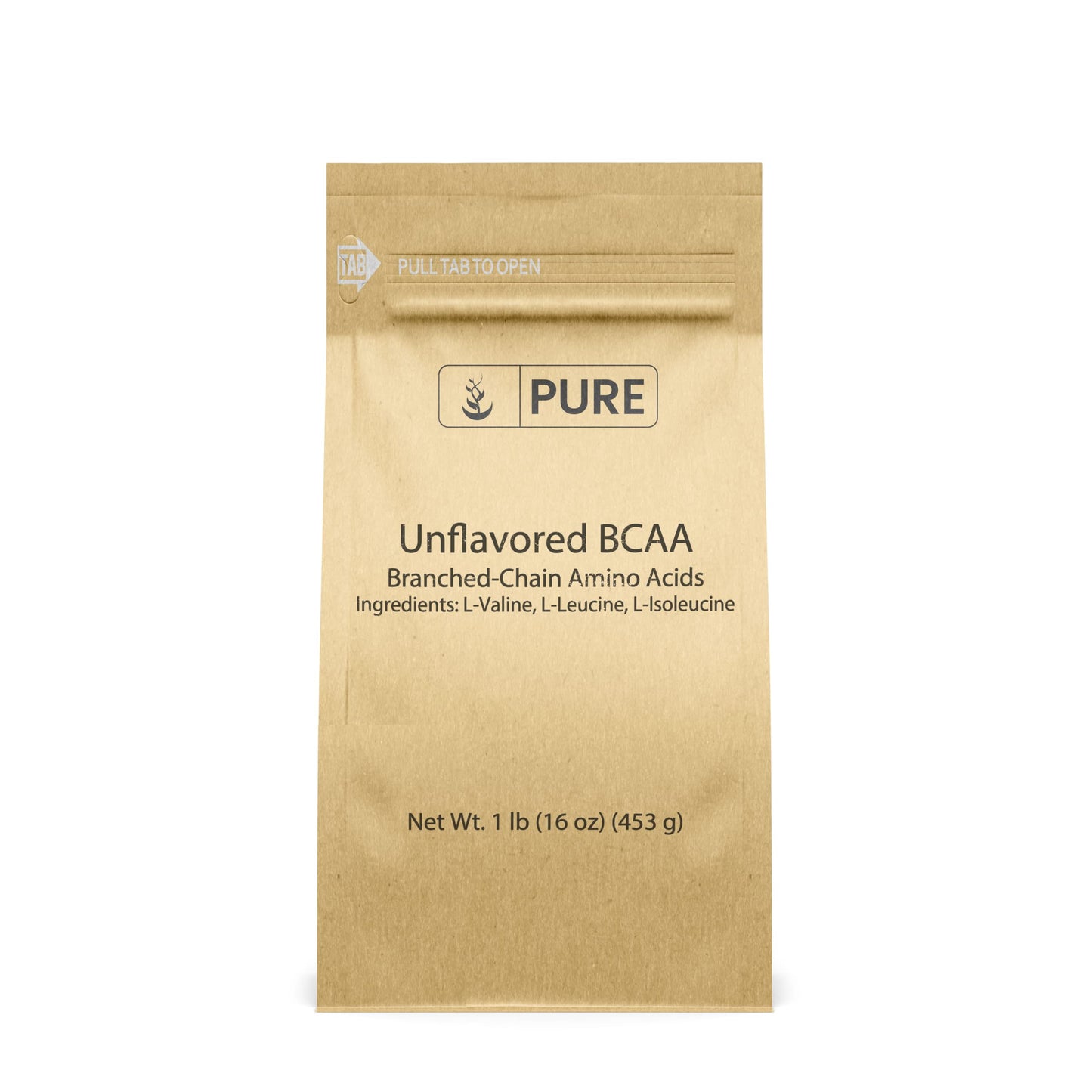 Pure Original BCAA Powder - Unflavored Instantized 1 lb
